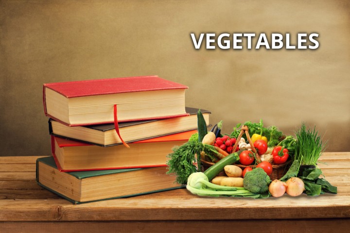 vegetables and books image